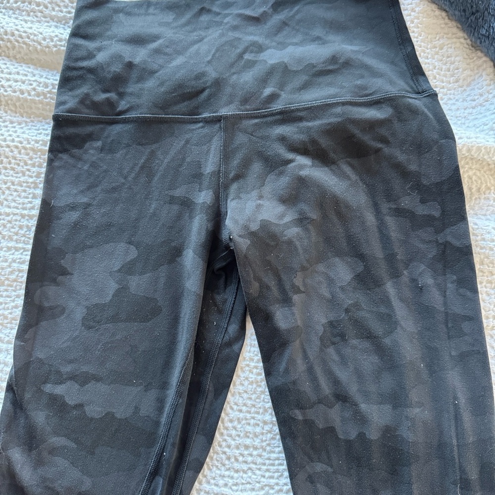 Lululemon Align High-Waist Black Camo Leggings